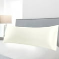 thumbnail image 1 of PiccoCasa 1Pc Soft Silky Satin Long Pillowcases for Bedding 20"x54" White, 1 of 7