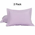 thumbnail image 1 of PiccoCasa 2 Pack 1800 Microfiber Oxford Pillowcases,  King Lavender, 1 of 8