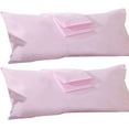 thumbnail image 1 of PiccoCasa 2 Pack Body Pillowcases Egyptian Cotton Pillowcases for Body Pillow, 20"x72", Pink, 1 of 4