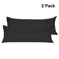 thumbnail image 1 of PiccoCasa 2 Pack Body Pillwcases 1800 Microfiber Zippered Long Pillowcase, Jumbo Black, 1 of 8
