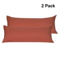 thumbnail image 1 of PiccoCasa 2 Pack Body Pillwcases 1800 Microfiber Zippered Long Pillowcase, King Orange, 1 of 8