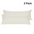 thumbnail image 1 of PiccoCasa 2 Pack Body Pillwcases 1800 Microfiber Zippered Long Pillowcase, Queen Cream, 1 of 8