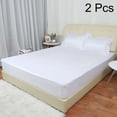 thumbnail image 1 of PiccoCasa 2 Pack Cotton Fitted Sheet fits Mattress up to 14", Full, 1 of 6