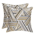 thumbnail image 1 of PiccoCasa 2 Pack Decorative Throw Pillow Covers for Home Office, 18"x18" Strip, 1 of 7