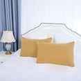 thumbnail image 1 of PiccoCasa 2 Pack King Pillowcases Soft 1800 Microfiber Pillowcases with Envelope Closure, Light Brown 20" x 36", 1 of 7