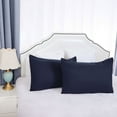 thumbnail image 1 of PiccoCasa 2 Pack Microfiber Pillowcases 20"x26" Envelope Closure Pillow Covers, Navy, 1 of 6