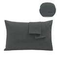 thumbnail image 1 of PiccoCasa 2 Pack Microfiber Pillowcases Soft Pillowcases with Envelope Closure, Queen Grey, 1 of 8