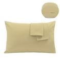 thumbnail image 1 of PiccoCasa 2 Pack Microfiber Pillowcases Soft Pillowcases with Envelope Closure, Queen Light Tan, 1 of 8