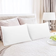 PiccoCasa 2 Pack Queen Pillowcases 1800 Microfiber, White Envelope Closure