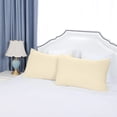 thumbnail image 1 of PiccoCasa 2 Pack Soft Microfiber Pillow Case, 14" x 20", Cream Envelope Closure, 1 of 7