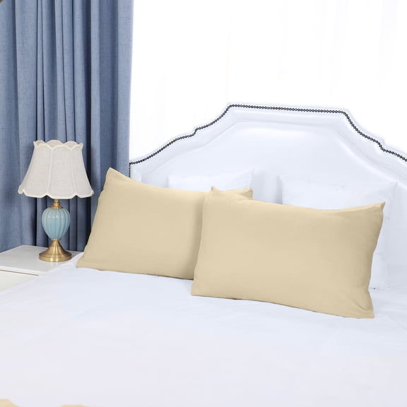 REGALWOVEN 2 Pack Soft Microfiber Pillow Case, 14" x 20", Khaki Envelope Closure