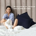 thumbnail image 1 of PiccoCasa 2 Packs Pillow Shams 1800 Microfiber Pillowcases, King Navy Blue, 1 of 7