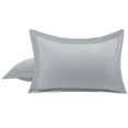 thumbnail image 1 of PiccoCasa 2 Packs Pillowcases Soft 1800 Microfiber Pillow Shams with No Zipper, Queen Light Grey, 1 of 7