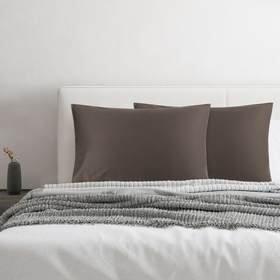 PiccoCasa 2 Pcs 100% Cotton Pillowcases Envelope King Beaver