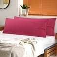 thumbnail image 1 of PiccoCasa 2 Pcs Body Pillowcases Microfiber Envelope Long Pillowcover, Standard Wine, 1 of 8