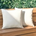 thumbnail image 1 of PiccoCasa 2 Pcs Waterproof Throw Pillow Covers, Decorative Snow White 50 x 50cm/20" x 20", 1 of 7