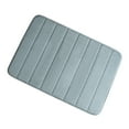 thumbnail image 1 of PiccoCasa 24"x16" Memory Foam Bath Mat Non-Slip Kitchen Rug, Gray, 1 of 6