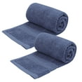 thumbnail image 1 of PiccoCasa 2PCS Cotton Hand Towels Absorbent Quick Dry 13" x 29" Navy Blue, 1 of 7