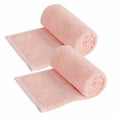 thumbnail image 1 of PiccoCasa 2 Pack Cotton Hand Towels Absorbent Quick Dry 13" x 29" Pink, 1 of 7