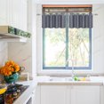thumbnail image 1 of PiccoCasa 2Pcs Blockout Small Window Curtain Panel Kitchen Curtain, Gray 52 x 18 Inch, 1 of 8