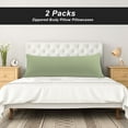 thumbnail image 1 of PiccoCasa 2Pcs Body Pillowcase Soft Microfiber Body Pillow Cover with Zipper Closure, Jumbo Sage, 1 of 7