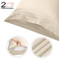 thumbnail image 1 of PiccoCasa 2Pcs Cotton Pillowcases Embroidered Pillow Covers, Queen Beige, 1 of 8