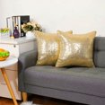 thumbnail image 1 of PiccoCasa 2Pcs Decorative Sequin Throw Pillow Covers 16"x16" Cushion Covers for Party, Gold Tone, 1 of 6