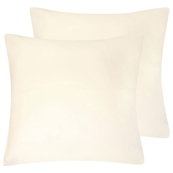 PiccoCasa 2Pcs Rectangle Viscose Velvet Solid Soft Throw Pillowcases, 18" x 18" Eco