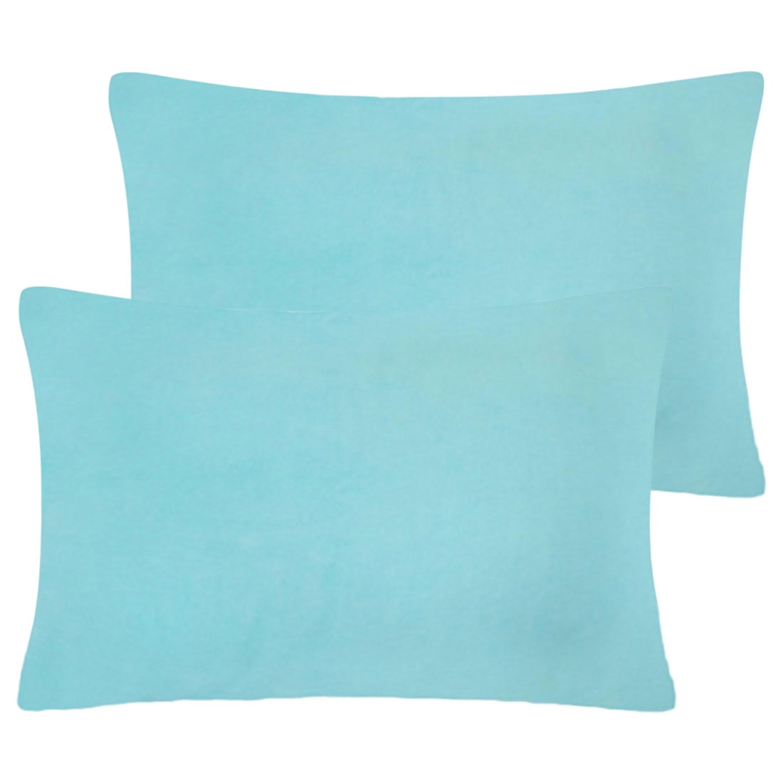 PiccoCasa 2Pcs Soft Viscose Velvet Solid Throw Pillow Covers for Sofa