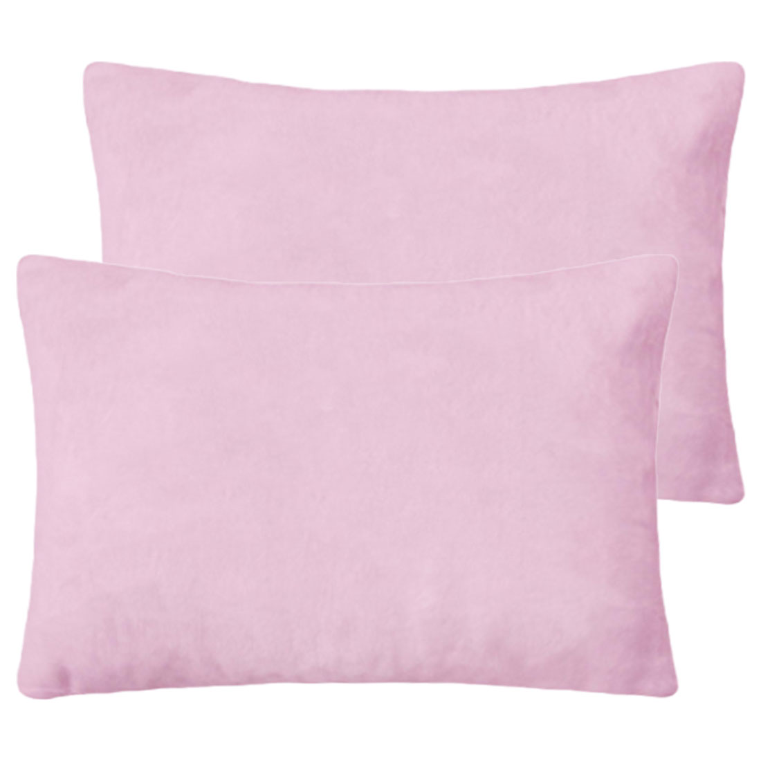 PiccoCasa 2Pcs Soft Viscose Velvet Solid Throw Pillow Covers for Sofa