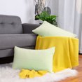 thumbnail image 1 of PiccoCasa 2pcs Checkered Grid Style Plaid Throw Pillow Cushion Cover for Home Office Car Decorative 18 x 18 Inch Green and White 12" x 20", 1 of 7