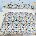 thumbnail image 1 of PiccoCasa 3 Piece Polyester Kids Duvet Cover Set Monsters Pattern Full Multicolor, 1 of 6