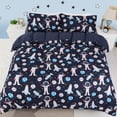 thumbnail image 1 of PiccoCasa 3 Piece Polyester Kids Duvet Cover Set Space Astronaut Pattern Full Multicolor, 1 of 6