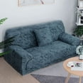 thumbnail image 1 of PiccoCasa 3 Seater Sofa Slipcover Ink Painting Printed Couch Cover, 69"-86", Slateblue, 1 of 6