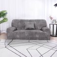 thumbnail image 1 of PiccoCasa 3 Seater Sofa Slipcover Spandex Couch Cover, Large Gray, 1 of 7