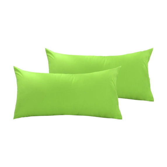 PiccoCasa 300 Thread Count Egyptian Contton Pillowcases Pack of 2, King+(20"x40"), Green