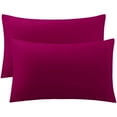 thumbnail image 1 of PiccoCasa 300 Thread Count Egyptian Cotton Pillowcases Set of 2, Standard(20"x26"), Rose, 1 of 8