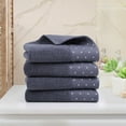 thumbnail image 1 of REGALWOVEN Hand Towel Set 14" x 30", Soft 100% Combed Cotton 600 GSM Luxury Towels Slate Grey 4, 1 of 8