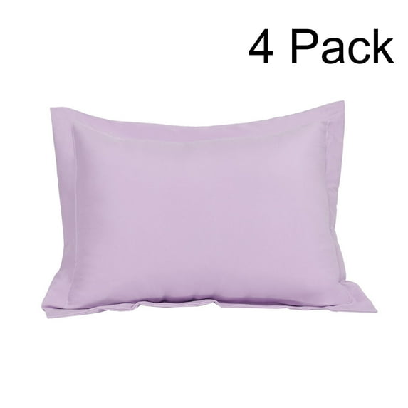 PiccoCasa 4 Pack Pillowcases Soft 1800 Microfiber Pillowcase, King Lavender