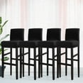 thumbnail image 1 of PiccoCasa Stretch Spandex Bar Stool Cover for Short Back Chair Black 4, 1 of 7