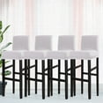 thumbnail image 1 of PiccoCasa Stretch Spandex Bar Stool Cover for Short Back Chair Silver Grey 4, 1 of 7
