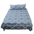 thumbnail image 1 of PiccoCasa 4 Piece Bed Sheet Sets Cotton Bedding Set for Full Size Bed, Blue, 1 of 6