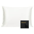 thumbnail image 1 of PiccoCasa 550 Thread Count Silk Pillowcase, White Standard(20"x26"), 1 of 7