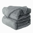 thumbnail image 1 of PiccoCasa 59"x78" Throw Blanket Flannel Fleece Soft Blanket,  Gray, 1 of 7