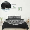 thumbnail image 1 of PiccoCasa 5pcs Polyester Duvet Cover Set Bohemian Bedding Set, Black Queen, 1 of 7