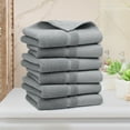 thumbnail image 1 of REGALWOVEN Hand Towel Set 14" x 30", Soft 100% Combed Cotton 600 GSM Luxury Towels for Bathroom Kitchen Gray 6, 1 of 8