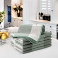 thumbnail image 1 of PiccoCasa 6 Pack 100% Cotton Kitchen Dish Towel 13" x 29" Green Plaid, 1 of 7