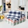 thumbnail image 1 of PiccoCasa 6-Pack Cotton Kitchen Tea Towel Lattice Pattern Mixed Color 13" x 29", 1 of 7