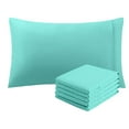 thumbnail image 1 of PiccoCasa 6 Pack Egyptian Cotton Pillowcases with Non-zippered, Jumbo Cyan, 1 of 8