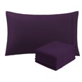 thumbnail image 1 of PiccoCasa 6 Pack Egyptian Cotton Pillowcases with Non-zippered, King Deep Purple, 1 of 8